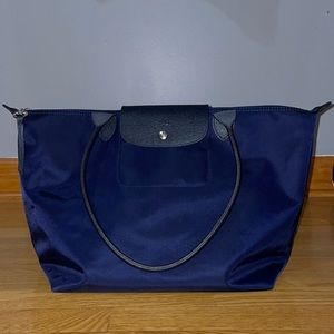 NAVY LONGCHAMP TOTE